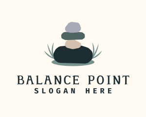 Spa Stone Balance logo design