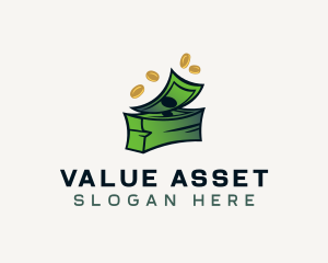 Asset - Cash Money Coins logo design