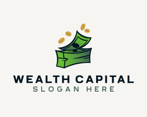 Cash Money Coins logo design