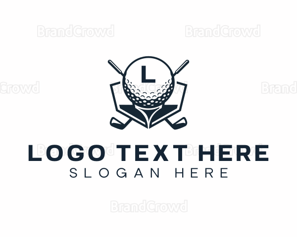 Golf Ball Sports Logo