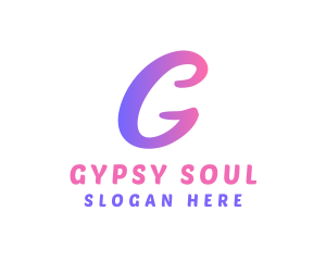 Curly Feminine G logo design