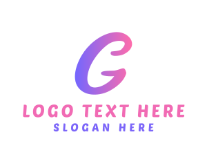 Alphabet - Curly Feminine G logo design