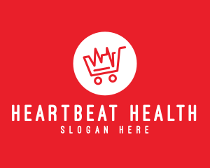 Heartbeat Shopping Cart logo design