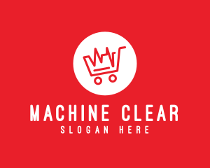 Minimart - Heartbeat Shopping Cart logo design
