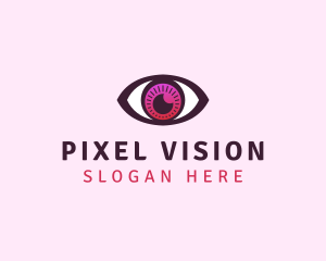 Visual - Visual Eye Optometry logo design
