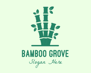 Bamboo - Green Bamboo Tree logo design