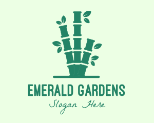 Green Bamboo Tree logo design