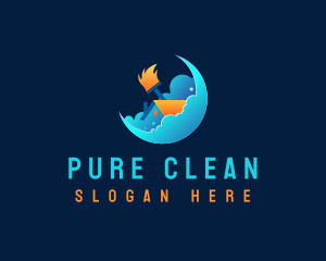  Home Cleaning Housekeeping logo design