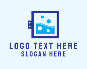 Square - Washer Square Laundromat logo design