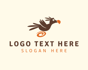 Running Dodo Bird  logo design