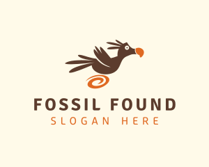 Extinct - Running Dodo Bird logo design