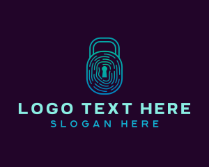 Passcode - Fingerprint Lock Security logo design