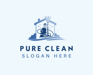 Pressure Washer Cleaning logo design