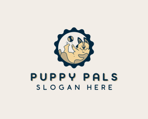 Puppy Dog Ball logo design