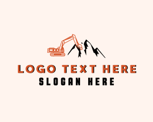 Mountain Backhoe Excavator  Logo