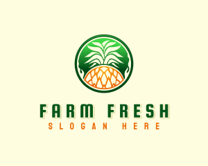 Pineapple Fresh Farm logo design