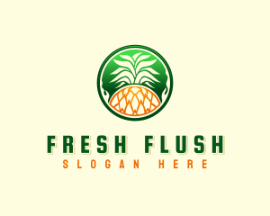 Pineapple Fresh Farm logo design