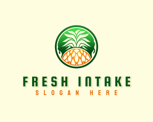 Pineapple Fresh Farm logo design