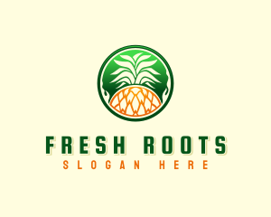 Pineapple Fresh Farm logo design