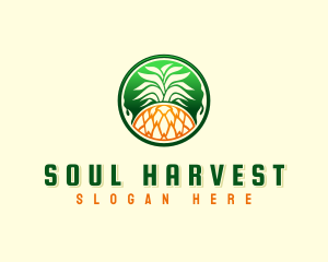 Pineapple Fresh Farm logo design