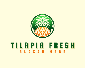 Pineapple Fresh Farm logo design