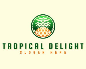 Pineapple Fresh Farm logo design