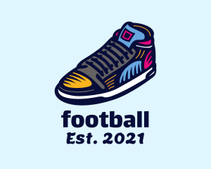 Foot Wear - Colorful Skater Shoes logo design