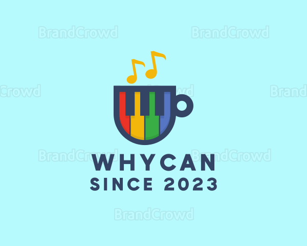 Rainbow Piano Cup Logo