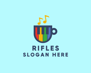 Rainbow Piano Cup Logo