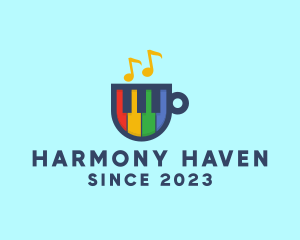 Symphony - Rainbow Piano Cup logo design