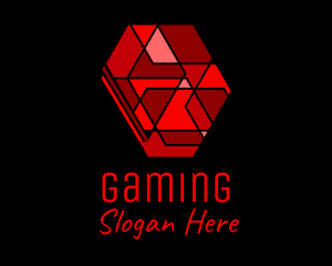 Red Ruby Gemstone Logo