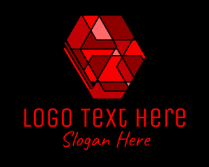 Red Ruby Gemstone Logo