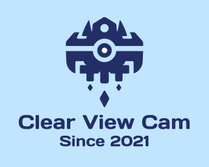 Webcam - Blue Camera Drone logo design