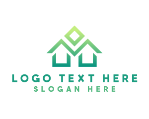 Duplex - Green House logo design
