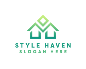 Hostel - Green House logo design