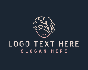 Neurology - Brain Mental Health logo design