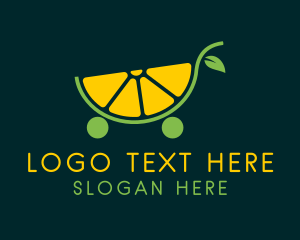 Supermarket - Lemon Citrus Cart logo design