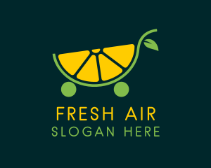 Lemon Citrus Cart  logo design