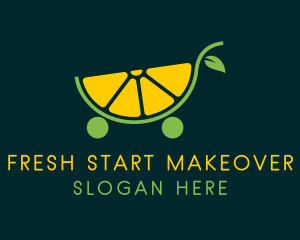 Lemon Citrus Cart  logo design