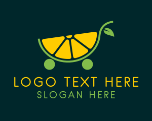 Food - Lemon Citrus Cart logo design