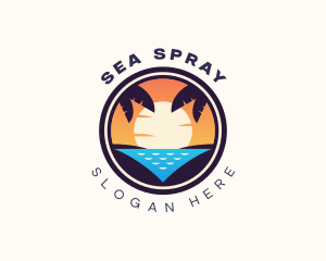 Island Beach Vacation logo design