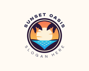 Island Beach Vacation logo design