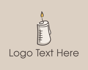 Smell - Glowing Candle Essence logo design
