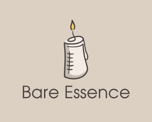 Glowing Candle Essence  logo design