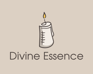 Glowing Candle Essence  logo design