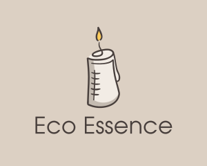 Glowing Candle Essence  logo design