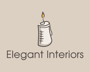 Glowing Candle Essence  logo design