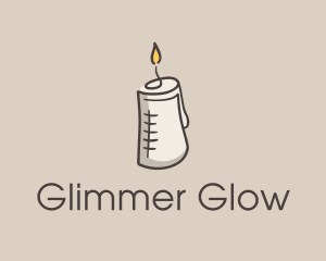 Glowing Candle Essence  logo design