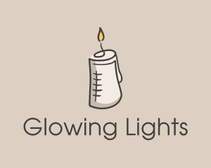 Glowing Candle Essence  logo design