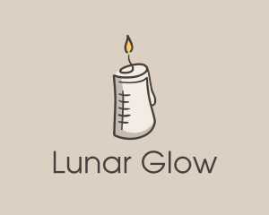 Glowing Candle Essence  logo design